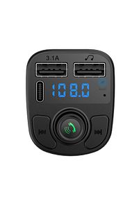 2025 Type-c Bt Araç Fm Transmitter Bluetooth Araç Kiti Mp3 Usb Oto Müzik Çalar Çakmaklık Girişli ürün fotoğrafı