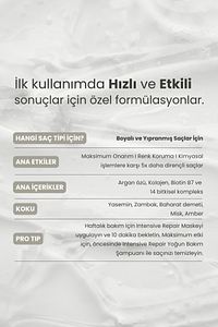 Boyalı Ve Hasar Görmüş Saçlar Için Yoğun Onarıcı Intensive Repair Saç Bakım Maskesi 350 ml ürün fotoğrafı
