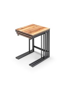 Zigon Sehpa, Metal Zigon Sehpa (3 LÜ C ZİGON SEHPA) ürün fotoğrafı