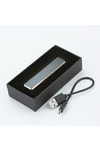 Elektronik Çakmak Metal Usb Şarjlı Siyah Kutulu ürün fotoğrafı