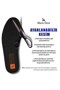 X30 Yumuşak Ortopedik Tabanlık,rahat Tabanlık,konfor Tabanı,spor Tabanlığı,erkek,kadın,siyah ürün fotoğrafı