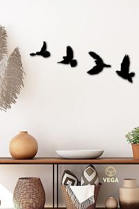 Kitchen 9 Parça + Mutfak Priz + Bi Kahve + 4'lü Kuş Duvar Dekoru 4 Ürün 1 Arada ürün fotoğrafı