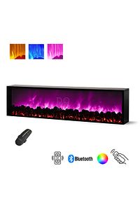 Elektrikli Şömine 120 X 30 X 14 Cm Renk Modlu Uzaktan Kumandalı ürün fotoğrafı