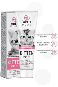 Kitten Folik Asit Ve Taurinli Malt Macun 100gr (YAVRU VE ANNE KEDİLER IÇİN GELİŞİM DESTEKLEYİCİ) ürün fotoğrafı