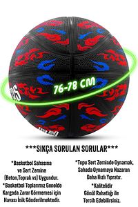 TB-500 Buzzers Basketbol Topu Pompalı Grafiti Kauçuk Dayanıklı Deep Channel Kabartma 7 NO ürün fotoğrafı