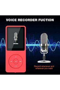 8GB DAHİLİ HAFIZALI BLUETOOTHLU MP3-MP4 ÇALAR SES KAYIT FM RADİO DAHİLİ HOPARLÖR EKRANLI MÜZİK ÇALAR ürün fotoğrafı