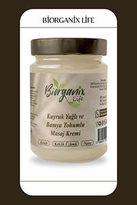 Kuyruk Yağı Kremi Bamya Tohumu Yağlı 210 ml Hediyeli Ürün ürün fotoğrafı