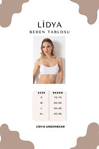 Kadın Siyah Beyaz Ten 3 Lü Ip Askılı Kaplı Pedli Penye Sütyen 6701 ürün fotoğrafı