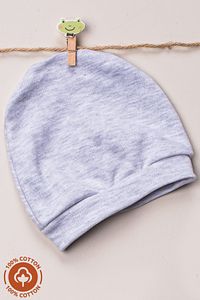 Unisex Bebek Penye Organik Pamuklu Yenidoğan 6Lı Bebek Renkli Bere Set ürün fotoğrafı