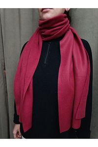 Polar Atkı Red Cherry Koyu Kırmızı Bordo Atkı ürün fotoğrafı