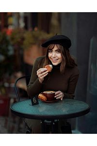 Fransız Ressam Avusturalya Yünü Keçe Bere Siyah ürün fotoğrafı