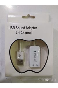 Usb Kablolu 7.1 Destekli Beyaz Ses Kartı ürün fotoğrafı