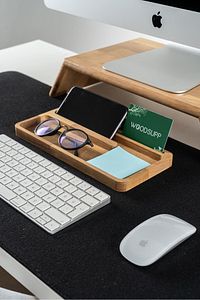 Ahşap Masaüstü Organizer Masaüstü Kalemlik Organizer Ofis Aksesuarları Ofis Hediyesi ürün fotoğrafı