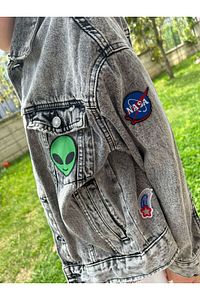 Ütü Ile Yapışan Dokuma Arma Seti Patch Yama Uzay, Nasa, Roket, Space Modeli ürün fotoğrafı