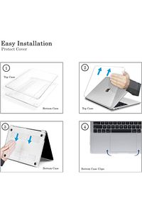 Apple Macbook Air 13.6 M2 M3 M4 Çip 2022 2024 2025 A2681 A3113 A3240 Kılıf Şeffaf Tam Koruma Kapak ürün fotoğrafı