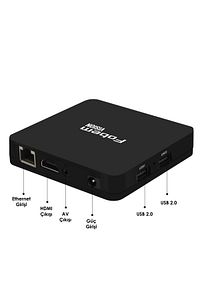 Vision 6K Android TV Box Medya Oynatıcı - Sesli Komut Bluetooth Wi-Fi  2 GB Ram 32 GB Hafıza ürün fotoğrafı