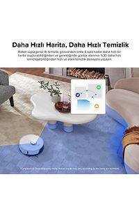 S8 Sonic Mopping Akıllı Robot Süpürge S8 Beyaz ürün fotoğrafı