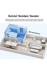 S8 Sonic Mopping Akıllı Robot Süpürge S8 Beyaz ürün fotoğrafı
