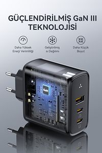 V2025 Revo Siyah 100w Cca Gan Şarj Aleti ürün fotoğrafı
