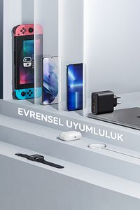 V2025 Revo Siyah 100w Cca Gan Şarj Aleti ürün fotoğrafı