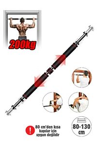 Uzun Süngerli Barfix Demiri Barfiks Çubuğu Koridor Barfiks Barı 80 - 130 Cm Arası ürün fotoğrafı