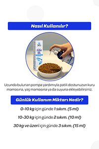Kedi Ve Köpekler Için Balık Yağı 200ml (OMEGA 3 VE 6 ILE TÜY VE CİLT SAĞLIĞI DESTEKLEYİCİ) ürün fotoğrafı