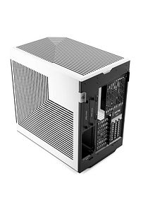 Y60 Siyah-Beyaz Temperli Cam USB 3.2 E-ATX Premium Mid Tower Gaming Kasa (CS-HYTE-Y60-BW) ürün fotoğrafı