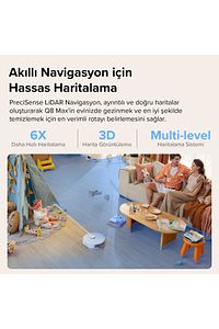 Vacuum Cleaner Q8 Max Robot Süpürge Beyaz ürün fotoğrafı