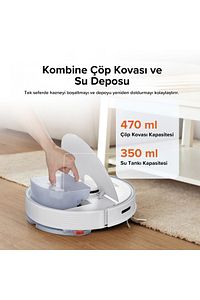 Q7 Max Beyaz Akıllı Robot Süpürge ürün fotoğrafı
