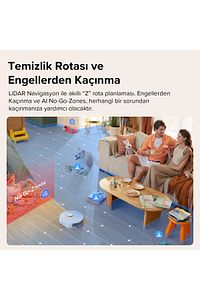 Vacuum Cleaner Q8 Max Robot Süpürge Beyaz ürün fotoğrafı