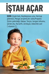 Kilo Aldırıc Iştah Açıcıı Çocuk Macunu -kakao Propolis Pekmez Arı Sütü Bal Ve Vitamin ürün fotoğrafı