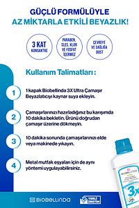 3x Ultra Konsantre Çamaşır Beyazlatıcı 750 gr ürün fotoğrafı