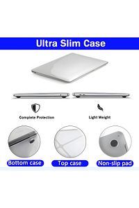 Apple Macbook Air 13.6 M2 M3 M4 Çip 2022 2024 2025 A2681 A3113 A3240 Kılıf Şeffaf Tam Koruma Kapak ürün fotoğrafı