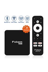 Vision 6K Android TV Box Medya Oynatıcı - Sesli Komut Bluetooth Wi-Fi  2 GB Ram 32 GB Hafıza ürün fotoğrafı