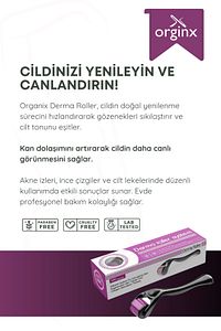 Titanyum Uçlu 540 Iğneli Derma Roller 0,5 Mm Iğne Cilt Yüz Vücut Yenileme Masaj Aleti ürün fotoğrafı
