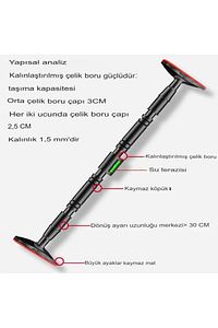 Yeni Nesil 95-125cm Koridor Barfiksi Barfix Aleti Çubuğu Çekme Barı Demiri Bar ürün fotoğrafı