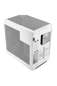 Y60 Beyaz Temperli Cam USB 3.2 E-ATX Premium Mid Tower Gaming Kasa (CS-HYTE-Y60-WW) ürün fotoğrafı