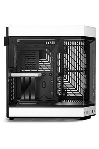 Y60 Siyah-Beyaz Temperli Cam USB 3.2 E-ATX Premium Mid Tower Gaming Kasa (CS-HYTE-Y60-BW) ürün fotoğrafı