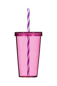 660 Cc Pipetli Bardak Pembe Renk ürün fotoğrafı