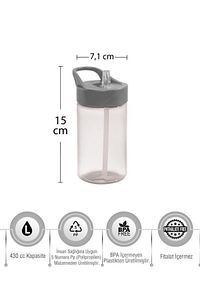 430 Cc Desenli Pipetli Matara-pp-unicorn Prenses ürün fotoğrafı