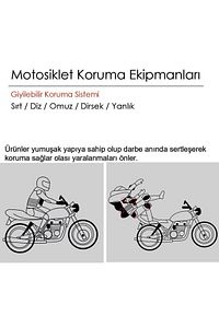 PT01 - Motosiklet Diz Koruma Pedi | Darbe Emici, Darbe Anında Sertleşen, Level 1 Koruma Pedi ürün fotoğrafı