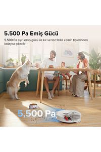 Vacuum Cleaner Q8 Max Robot Süpürge Beyaz ürün fotoğrafı