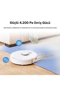Q7 Max Beyaz Akıllı Robot Süpürge ürün fotoğrafı