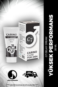 C7 Uzun Süren Deneyim Erkek Kremi 20ml - Etkili Formül - Long Time - Yüksek ürün fotoğrafı