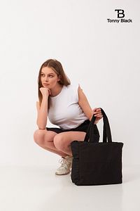 Orijinal Geniş Hacimli Su Geçirmez Puf Şişme Shopper Okul Spor İş İçin Büyük Boy Omuz Ve Kol Çantası ürün fotoğrafı