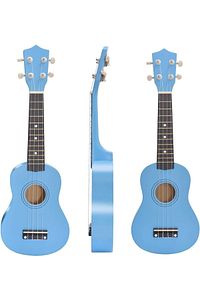 Soprano Açık Mavi Ukulele 54cm Kılıf Ve Pena ürün fotoğrafı