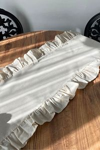 Fırfırlı Keten Runner 40x110 ürün fotoğrafı