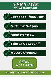 Veramix Özel Karışım Saksı Harcı Ithal Torf - Cocopeat Bitki Toprağı 20 Litre ürün fotoğrafı