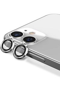 Iphone 11/12/12 Mini Uyumlu Alüminyum Alaşım Tempered Glass Kamera Lens Koruyucu(2'li Set) Gümüş ürün fotoğrafı