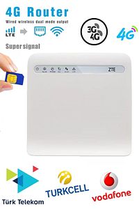 Vodafone Mf255vvo-mf255v 4g Router Wttx Modem Sim Kartlı ürün fotoğrafı